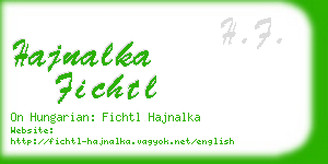hajnalka fichtl business card